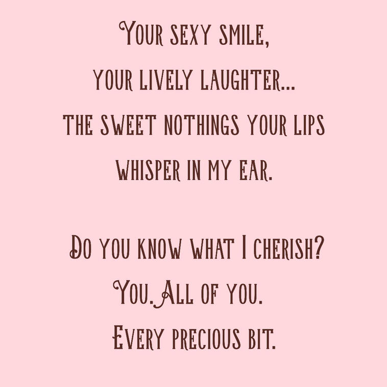 Hallmark All The Ways I Love And Adore You Romantic Birthday Card