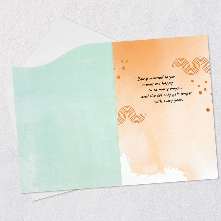 Hallmark All The Ways You Make Me Happy Birthday Card For Spouse