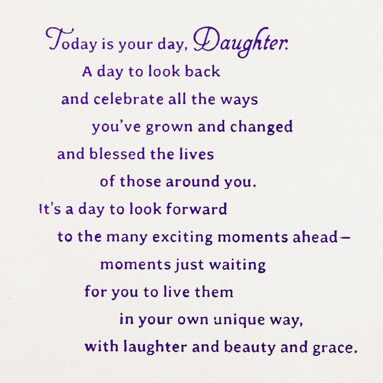 Hallmark All The Ways You've Grown Birthday Card For Daughter