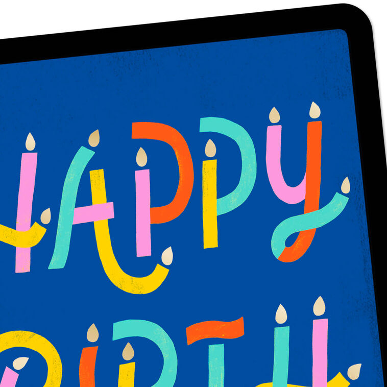 Hallmark All The Wishes Colorful Candles Venmo Birthday Card