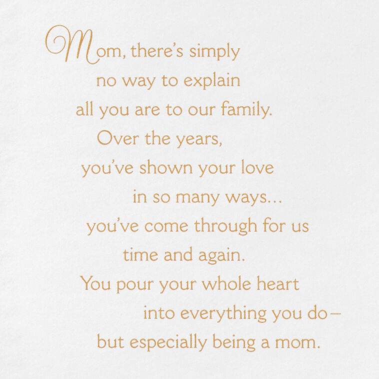 Hallmark All You Are To Our Family Birthday Card For Mom