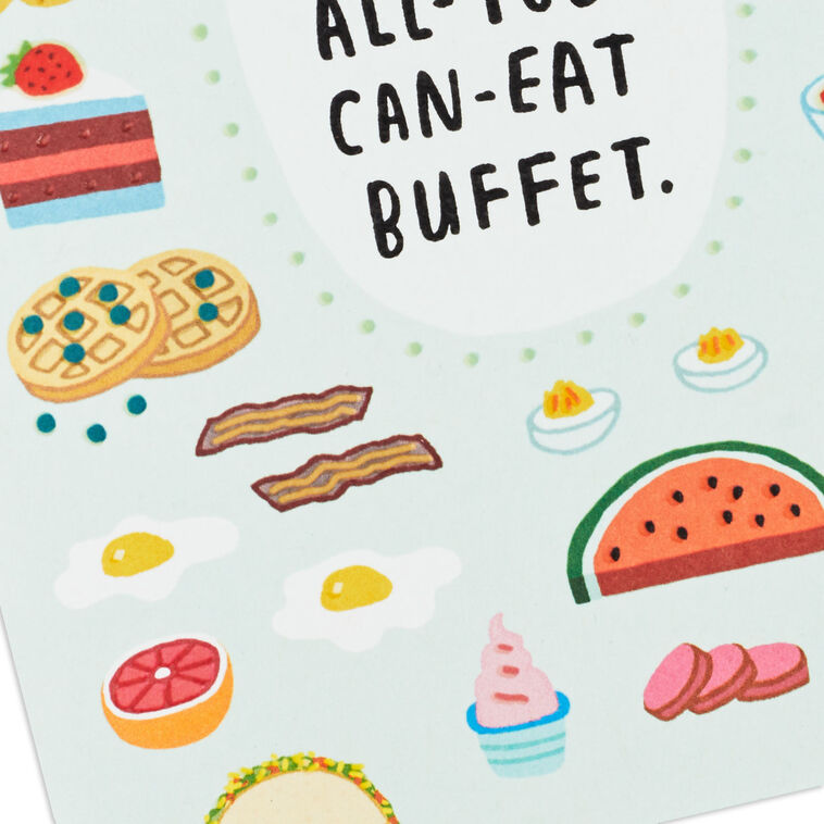 Hallmark All-You-Can-Eat Buffet Funny Birthday Card