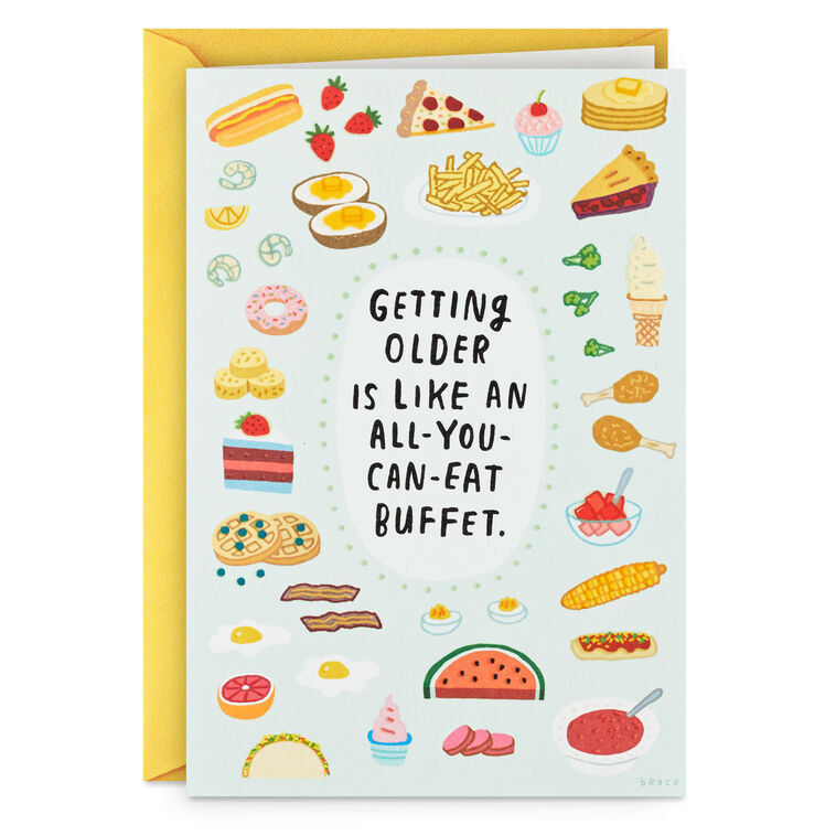 hallmark All-You-Can-Eat Buffet Funny Birthday Card