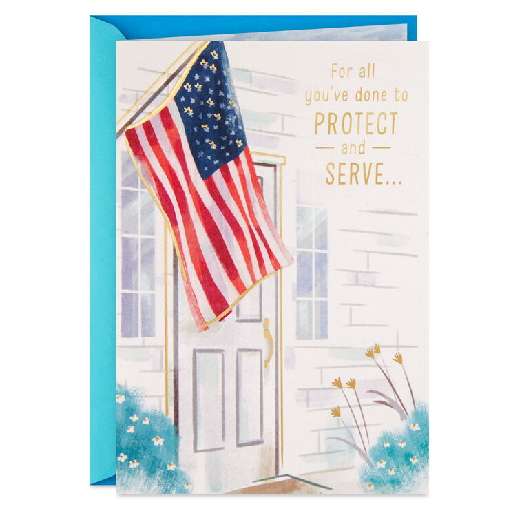 hallmark All You've Done to Protect and Serve Thank-You Card