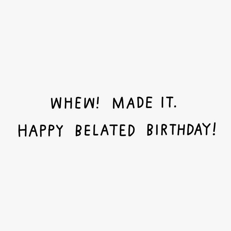 Hallmark Almost There Sloth Funny Belated Birthday Card