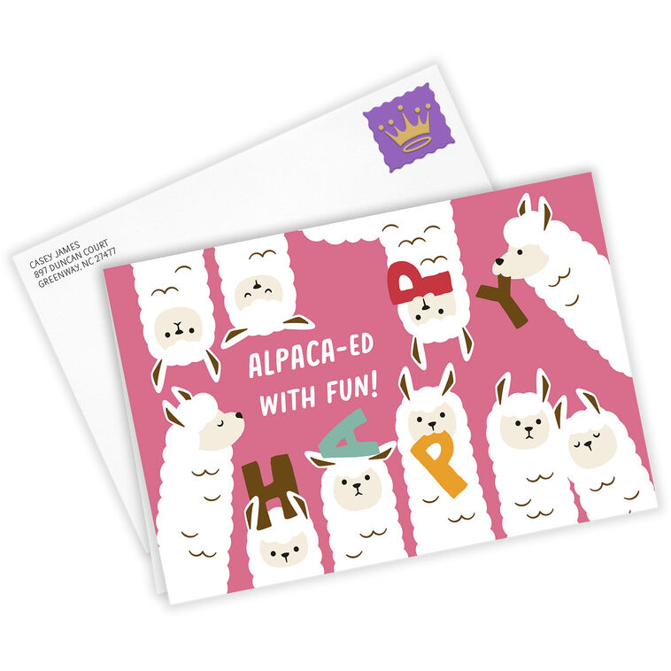 Hallmark Alpaca-ed With Fun Funny Custom Birthday Card