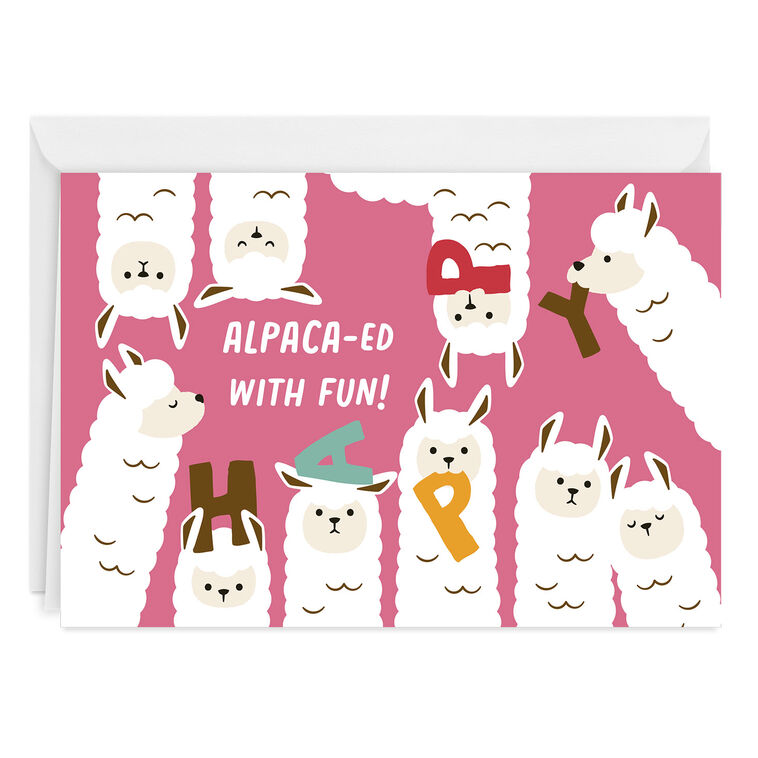 hallmark Alpaca-ed With Fun Funny Custom Birthday Card
