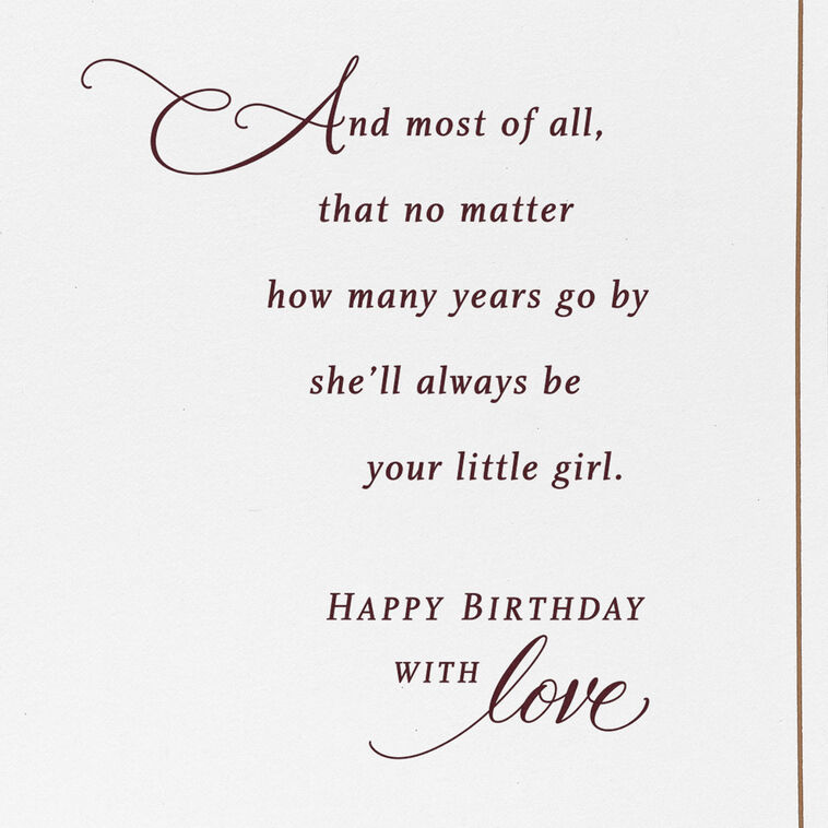 Hallmark Always Be My Little Girl Birthday Card For Daughter