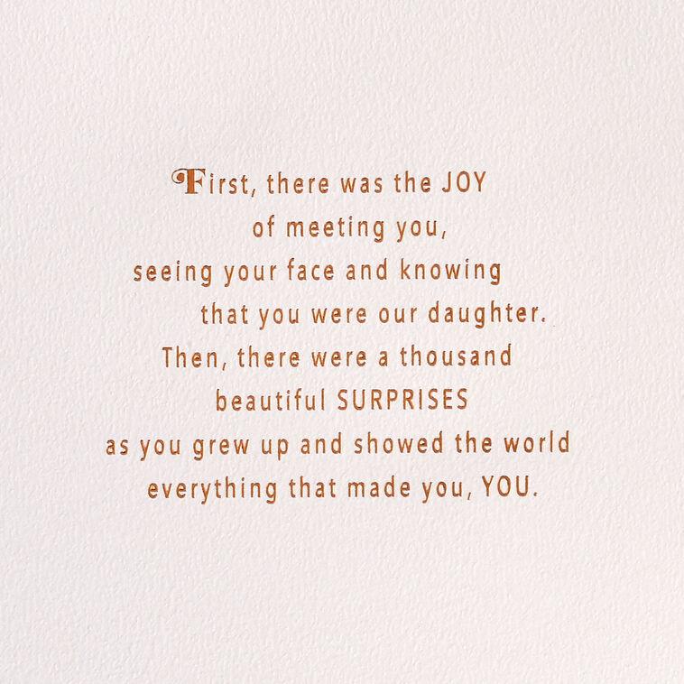 Hallmark Always Loving You Birthday Card For Daughter From Us
