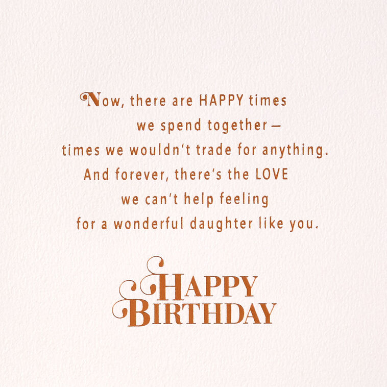 Hallmark Always Loving You Birthday Card For Daughter From Us
