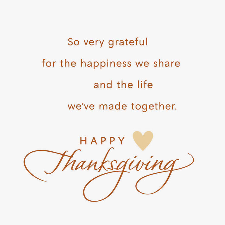 Hallmark Always Thankful To Be Yours Thanksgiving Card For Wife