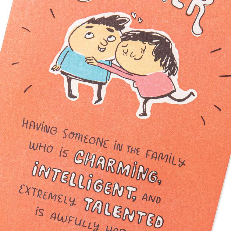 Hallmark Amazing Funny Pop-Up Birthday Card For Brother From Sister