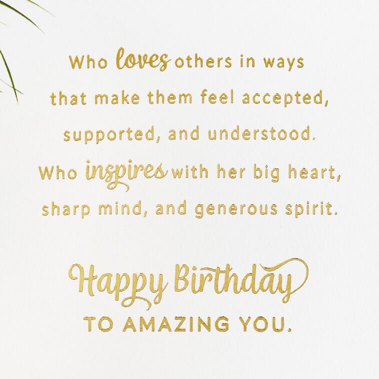 Hallmark Amazing Inspiring Woman Birthday Card For Her