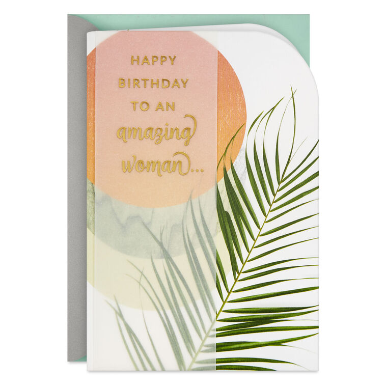 hallmark Amazing Inspiring Woman Birthday Card for Her