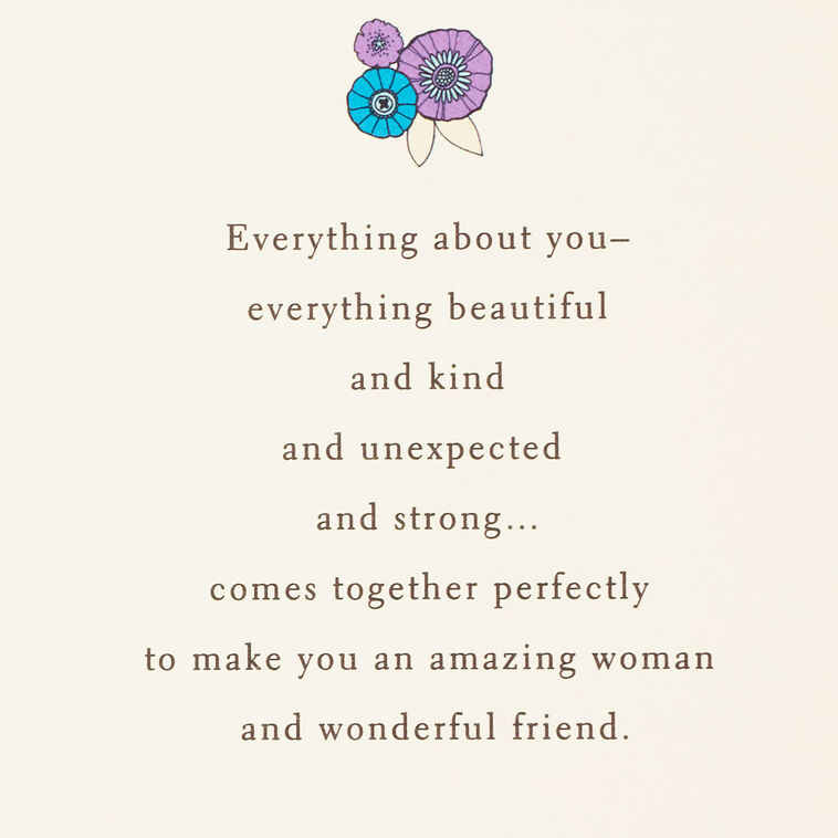 Hallmark Amazing Woman Wonderful Friend Birthday Card