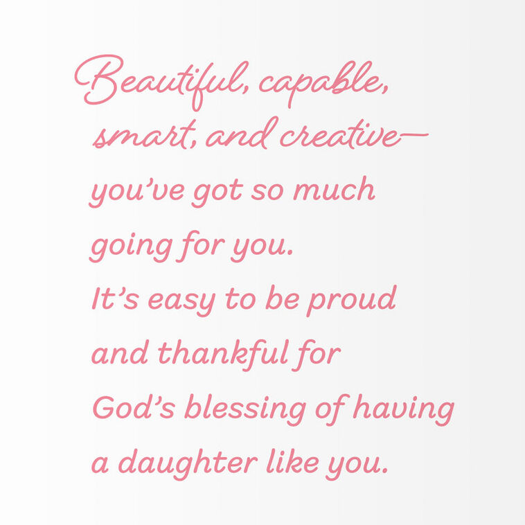 Hallmark Amazing You Religious Birthday Card For Daughter