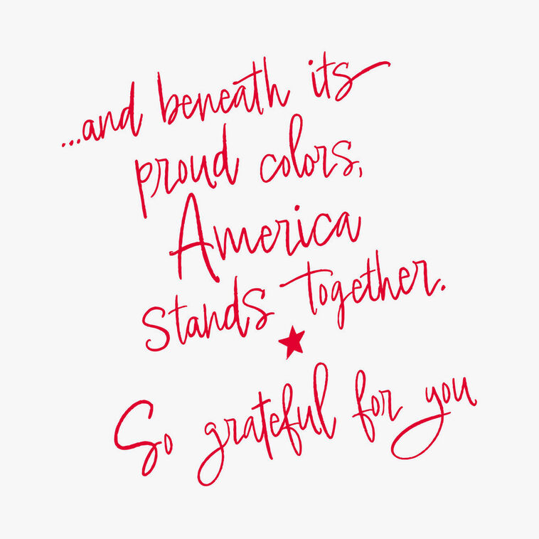 Hallmark America Stands Together Patriotic Thank-You Card