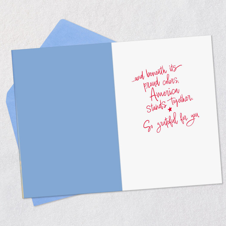 Hallmark America Stands Together Patriotic Thank-You Card