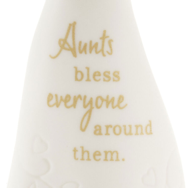 Hallmark An Aunt's Blessings Mini Angel Figurine 3.8"
