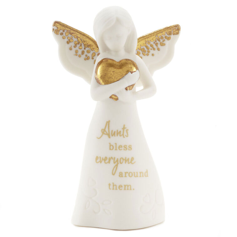 hallmark An Aunt's Blessings Mini Angel Figurine 3.8"