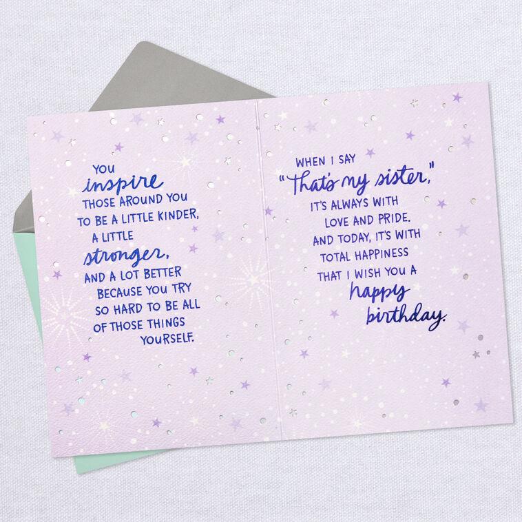 Hallmark An Incredible Woman Birthday Card For Sister
