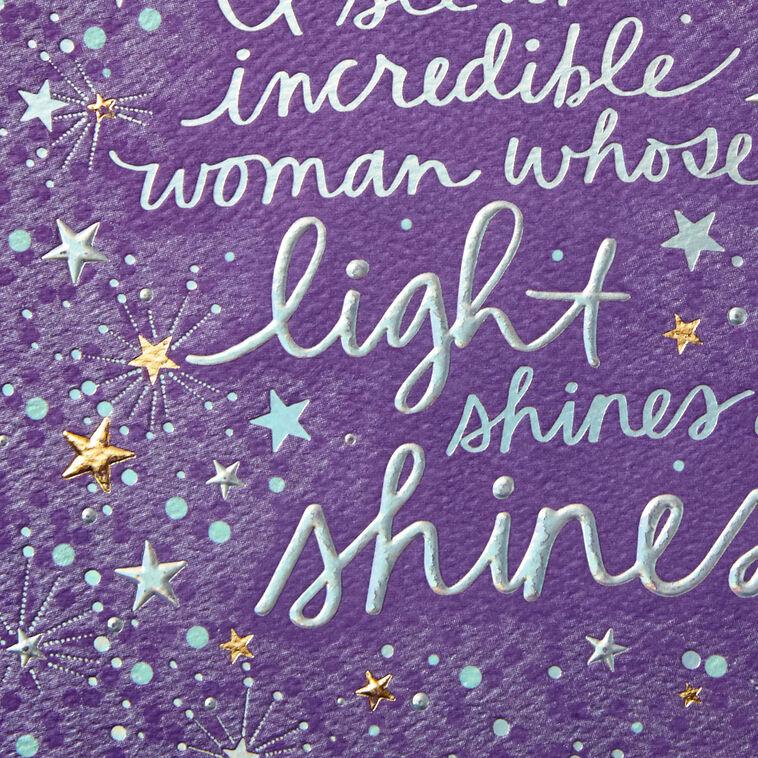 Hallmark An Incredible Woman Birthday Card For Sister
