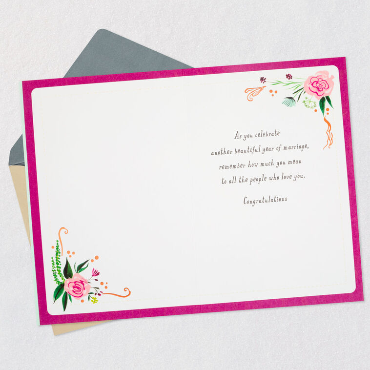 Hallmark Another Beautiful Year Of Marriage Anniversary Card For Couple