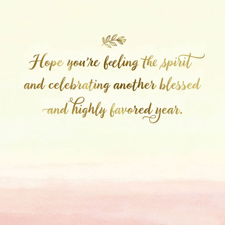 Hallmark Another Blessed And Highly Favored Year Birthday Card