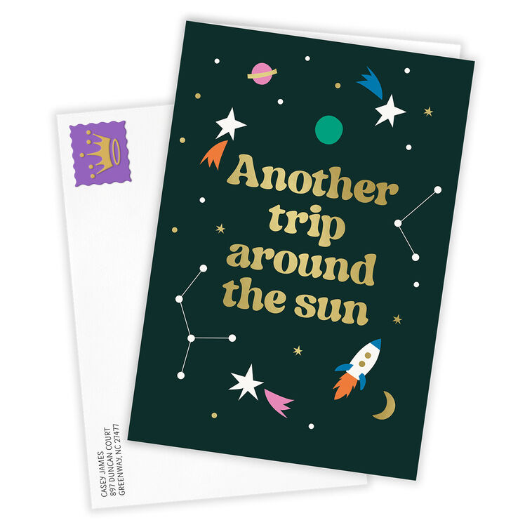 Hallmark Another Trip Around The Sun Custom Birthday Card
