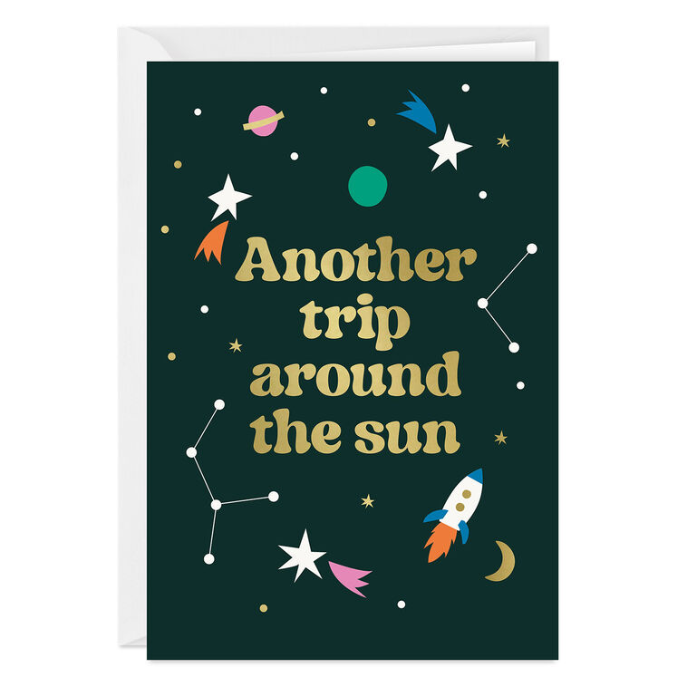 hallmark Another Trip Around the Sun Custom Birthday Card