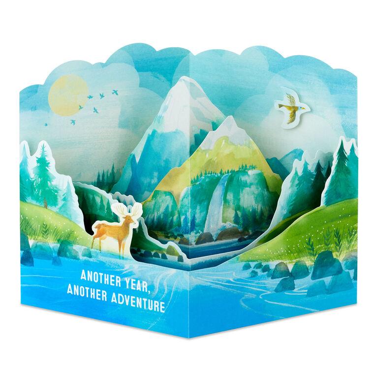 hallmark Another Year Another Adventure 3D Pop-Up Birthday Card
