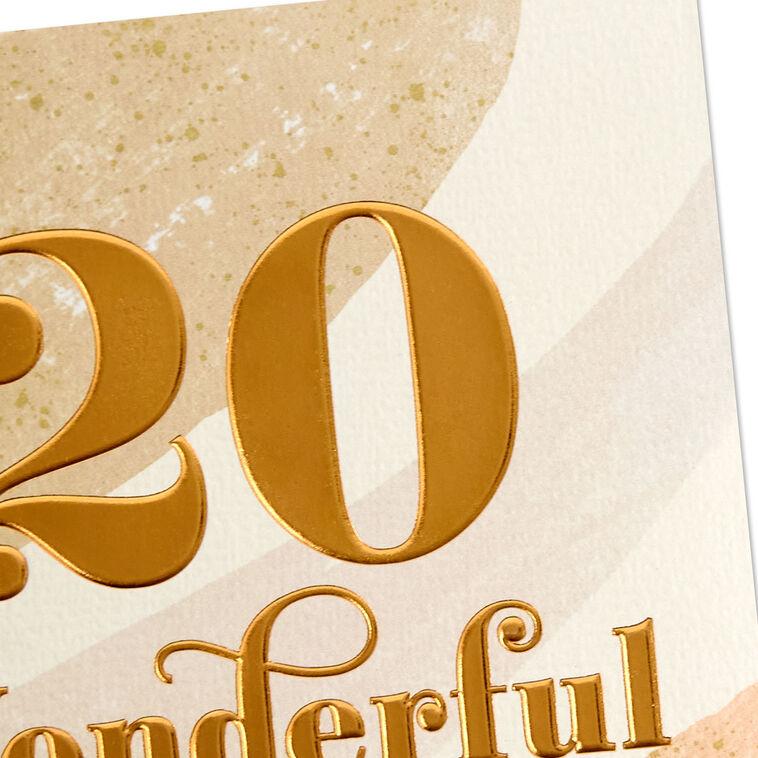 Hallmark Another Year Happier And Stronger 20th Anniversary Card