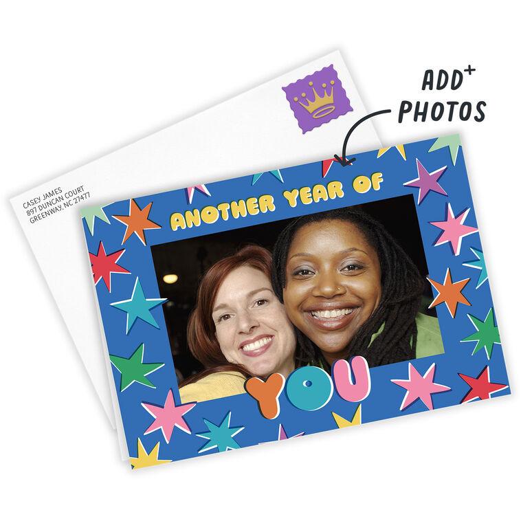 Hallmark Another Year Of You Bright Stars Custom Birthday Card