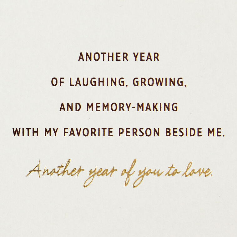 Hallmark Another Year Of You To Love Birthday Card For Husband