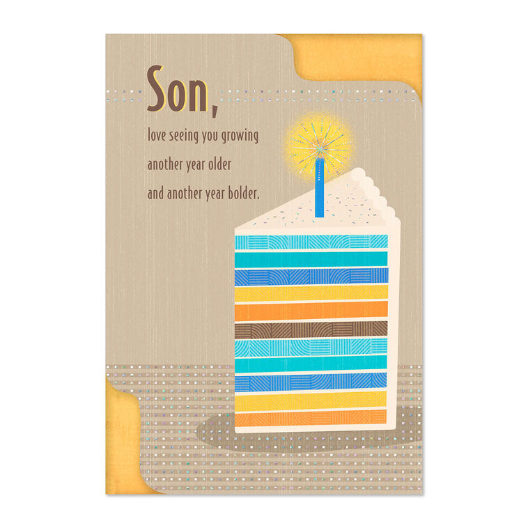 hallmark Another Year Older and Bolder Birthday Card for Son