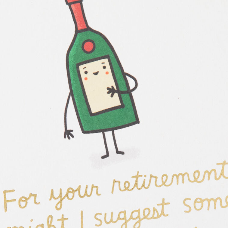 Hallmark Any Hour Can Be Happy Hour Funny Retirement Card