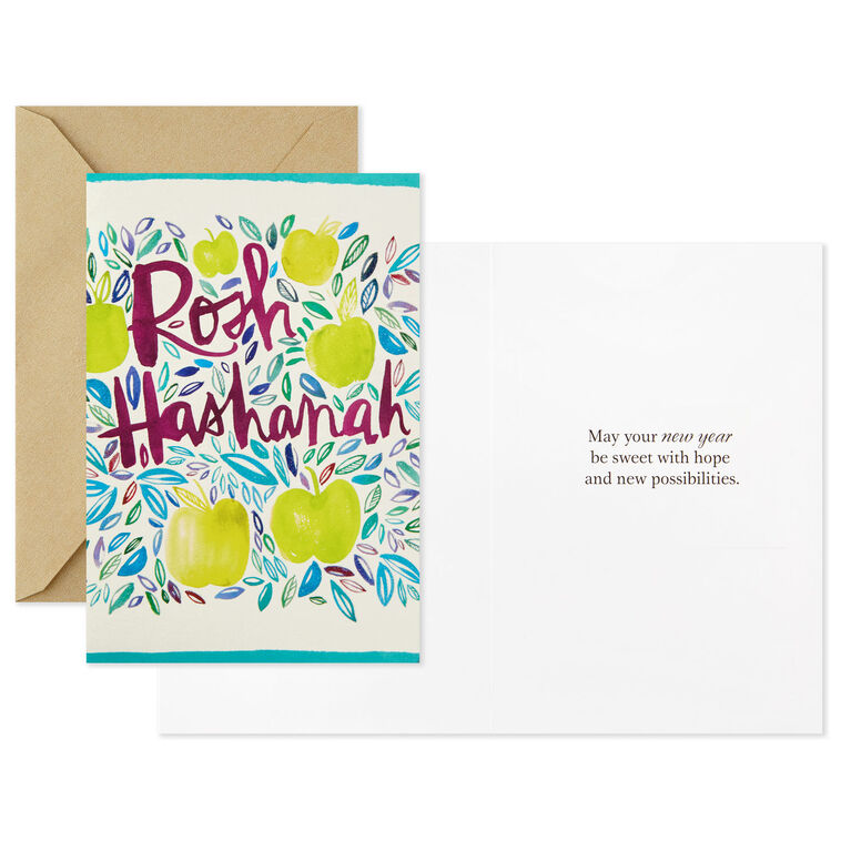 Hallmark Apples And Leaves Rosh Hashanah Cards Pack Of 6