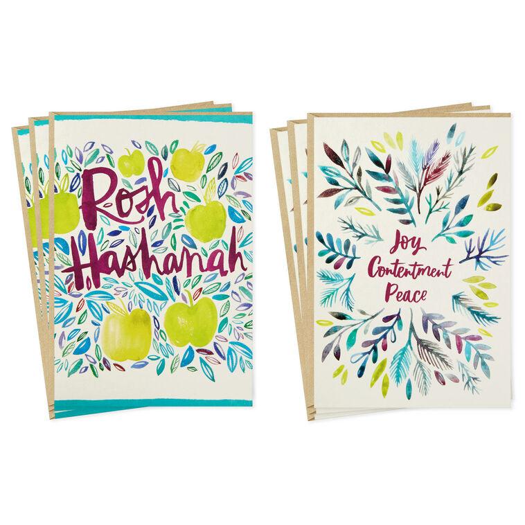 hallmark Apples and Leaves Rosh Hashanah Cards Pack of 6