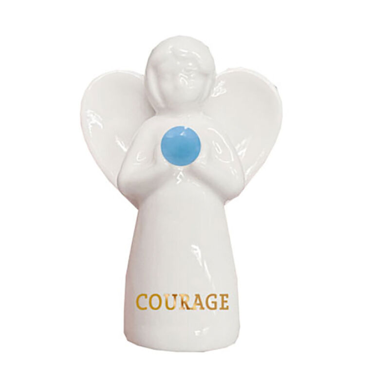 hallmark Aquamarine Angel of Courage Mini Figurine 2"