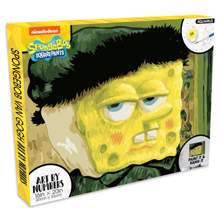 hallmark Aquarius SpongeBob SquarePants Van Gogh Art By Numbers Painting Kit