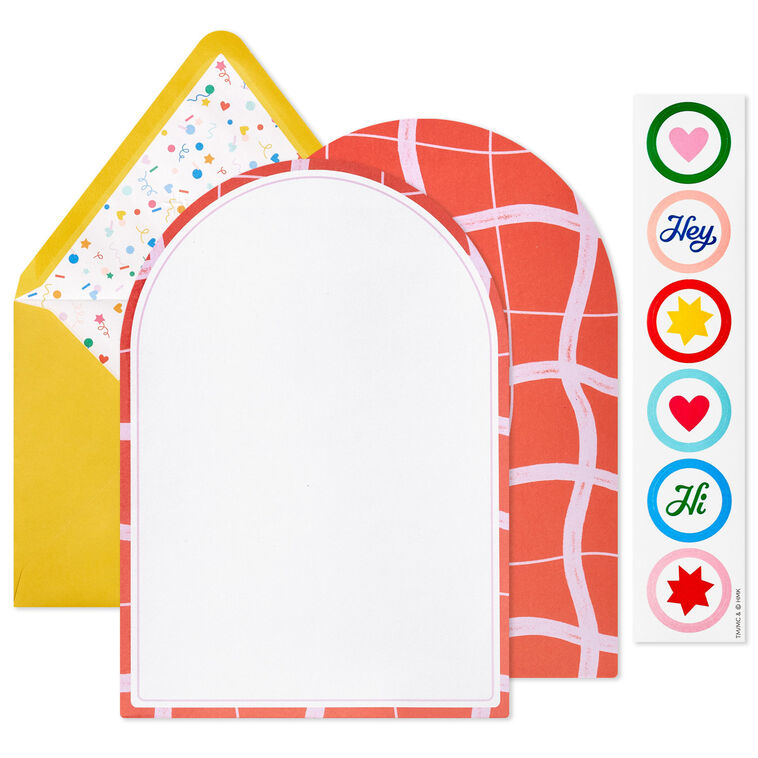 Hallmark Arched Waves And Frames Stationery Set 12 Sheets
