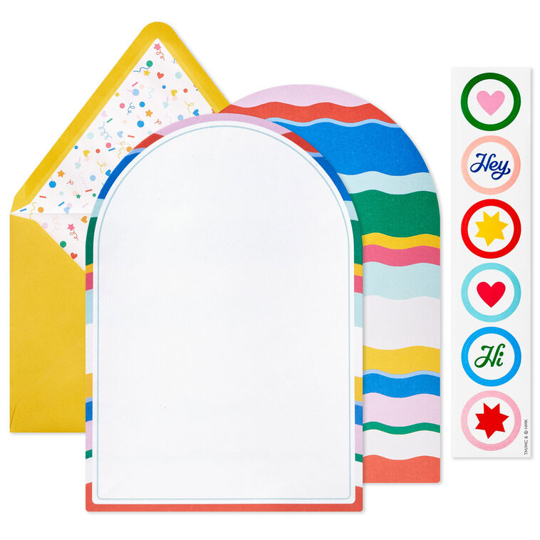 Hallmark Arched Waves And Frames Stationery Set 12 Sheets