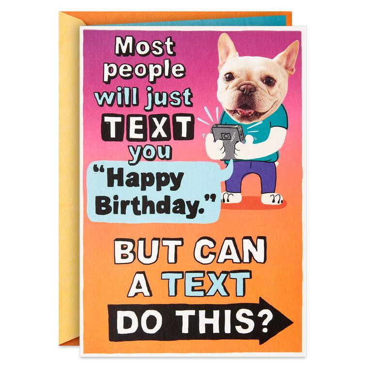 hallmark Armpit Farting Bulldog Funny Pop-Up Birthday Card