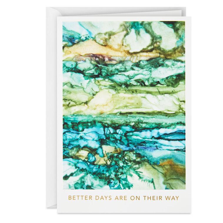 hallmark ArtLifting Better Days Are on Their Way Encouragement Card