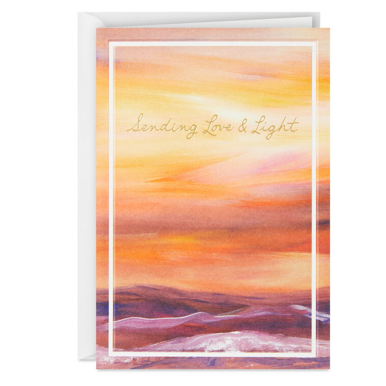 hallmark ArtLifting Sending Love and Light Blank Card