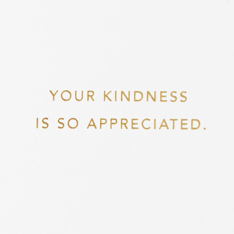 Hallmark ArtLifting Your Kindness Is Appreciated Thank-You Card