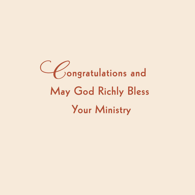Hallmark As You Enter The Lord's Service Religious Congratulations Card