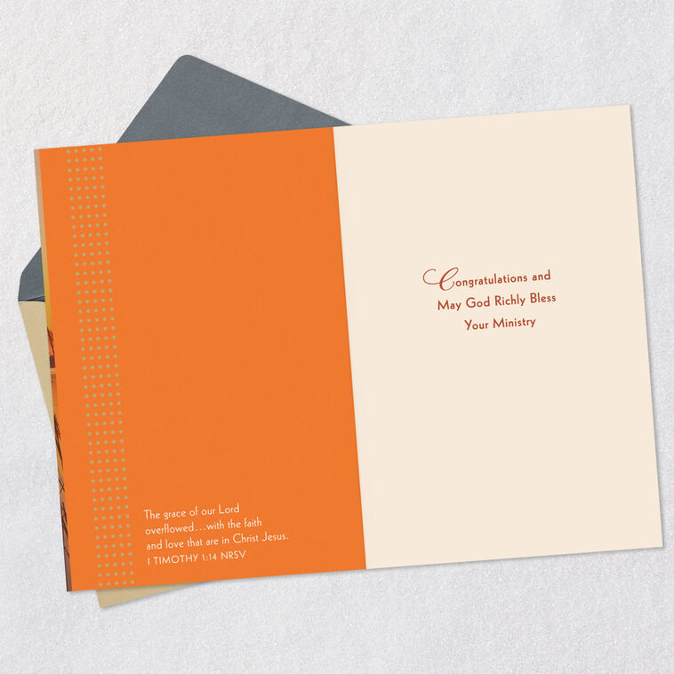 Hallmark As You Enter The Lord's Service Religious Congratulations Card