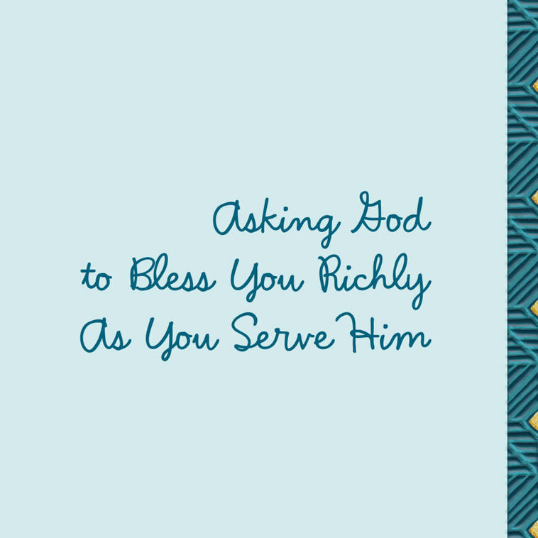 Hallmark Asking God To Bless You Both Clergy Appreciation Card For Minister And Spouse