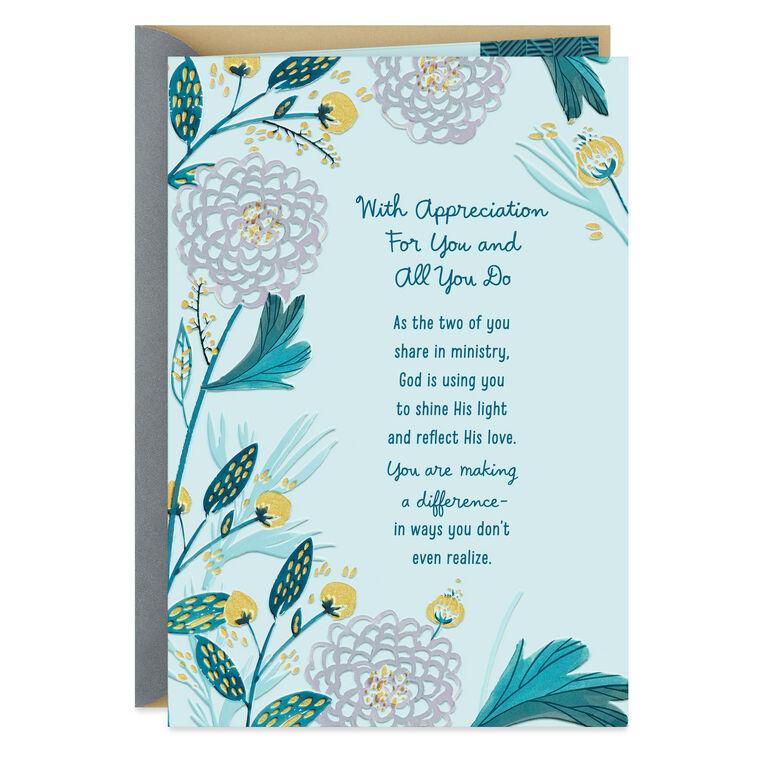 hallmark Asking God to Bless You Both Clergy Appreciation Card for Minister and Spouse